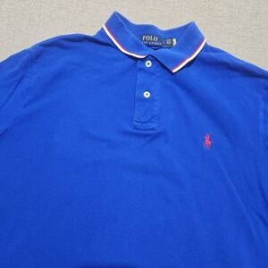Ralph Lauren Blue Polo with Red Logo